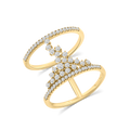Abstract Parallel Diamond Ring